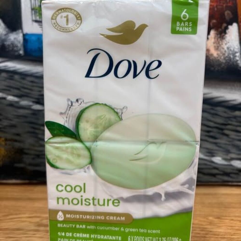 Dove Cool Moisture Beauty Bar / 6 Bars